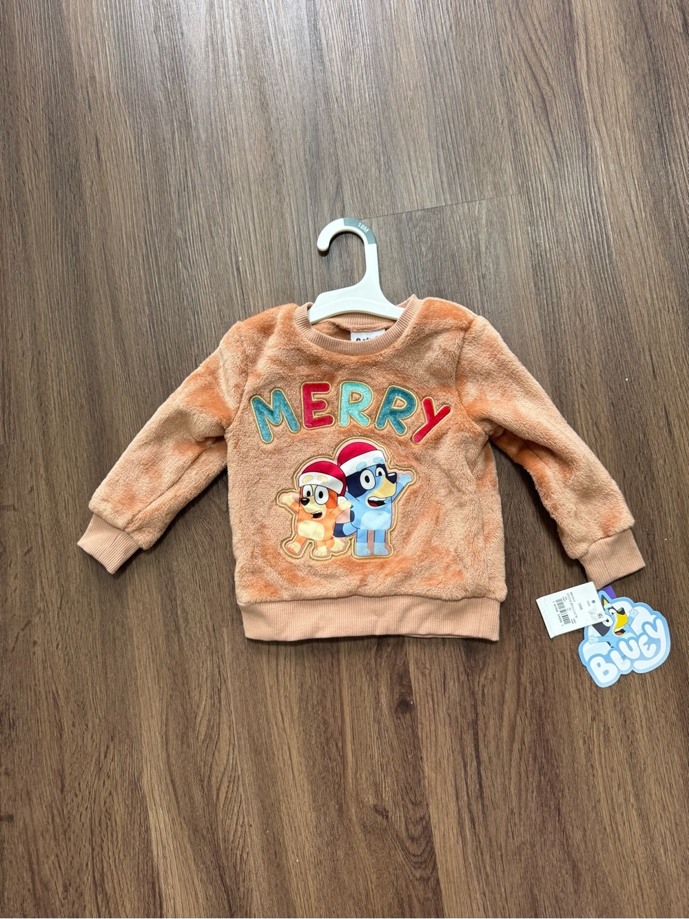 Bluey Merry Holiday Plush Sweatshirt